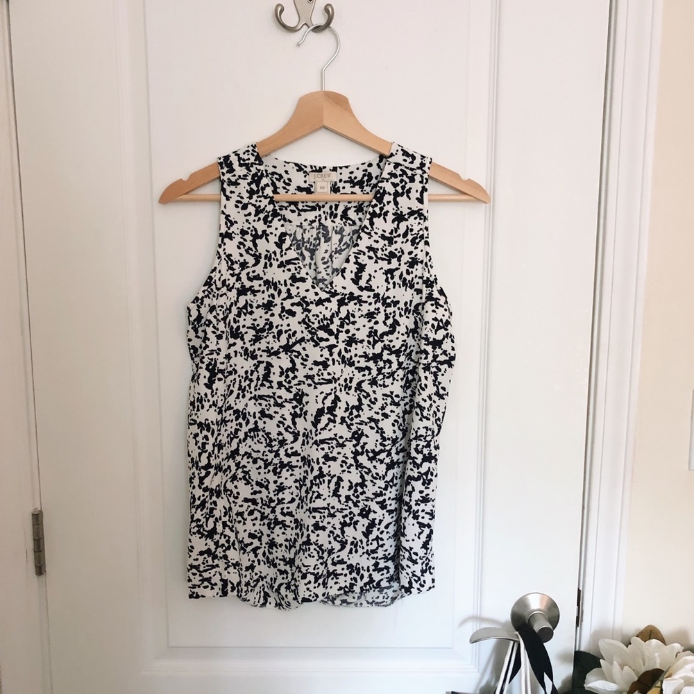 J Crew Dalmatian spot tank